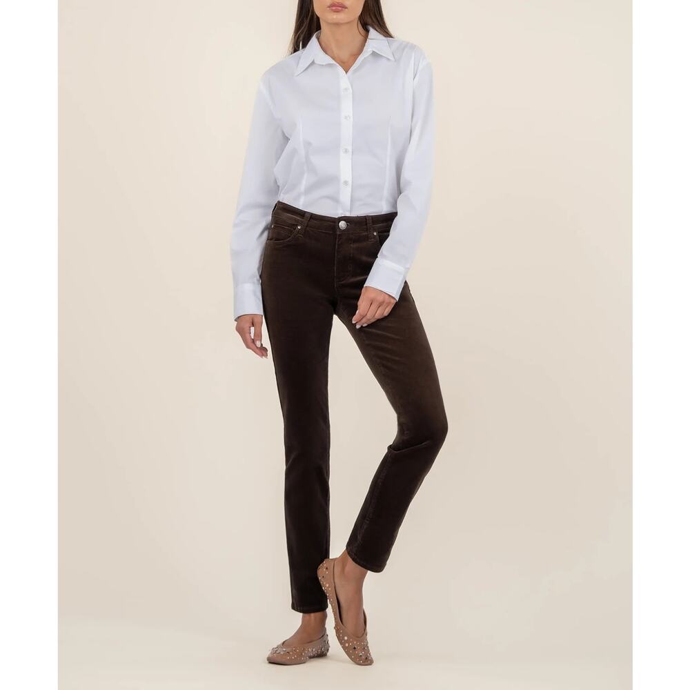 NWT- KUT‎ From The Kloth Catherine in Brownie Corduroy Boyfriend Sz:2 Ret$220